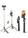 Trépied selfie stick Bluetooth 2-en-1 pour smartphone