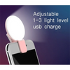 Lampe selfie LED portable à clip pour smartphone