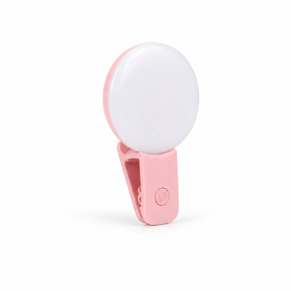 Lampe selfie LED portable à clip pour smartphone