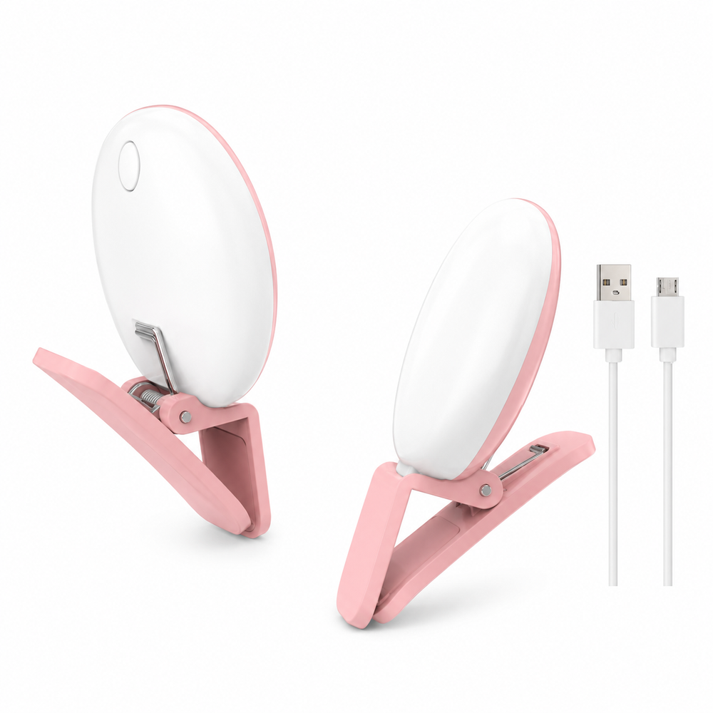Lampe selfie LED portable à clip pour smartphone